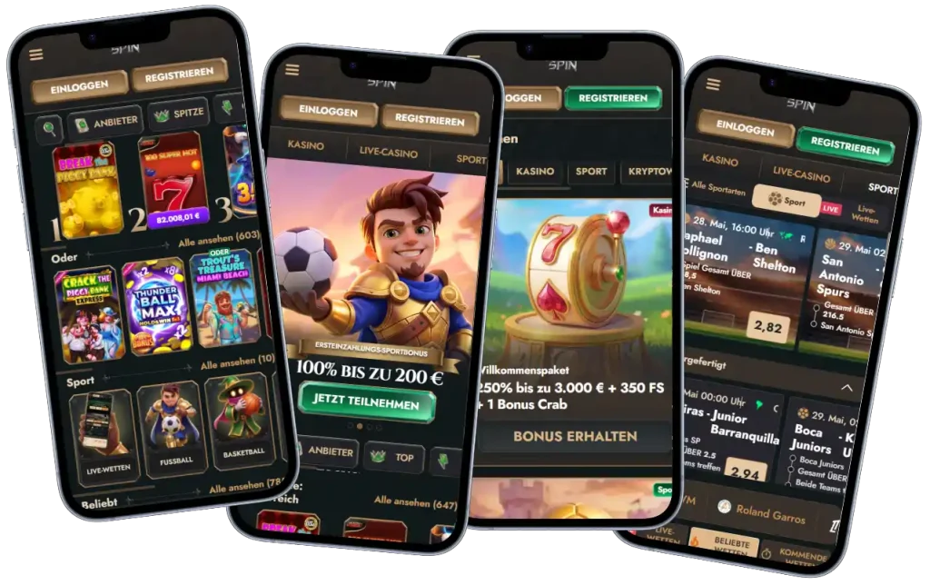 HeroSpin Casino Lobby und Spielauswahl